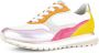 Gabor 46.375 Zilver Oranje Paars Offwhite Roze Sneaker - Thumbnail 3