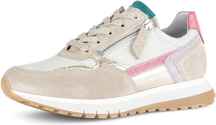Gabor Sneakers Turijn in comfortbreedte h = zeer breed vrijetijdsschoen lage schoen veterschoen