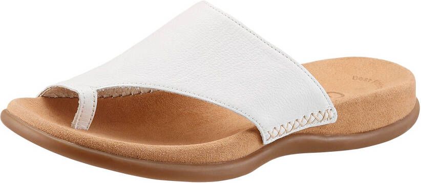Gabor Teenslippers sleehak zomerschoen dianette met contrastkleurig borduursel