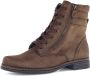 Gabor Veterlaarsjes blokhak veterschoenen met sierritssluiting aan de buitenkant - Thumbnail 2