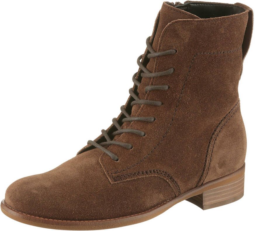 Gabor Veterlaarsjes blokhak veterschoenen herfstschoenen met uitneembaar voetbed