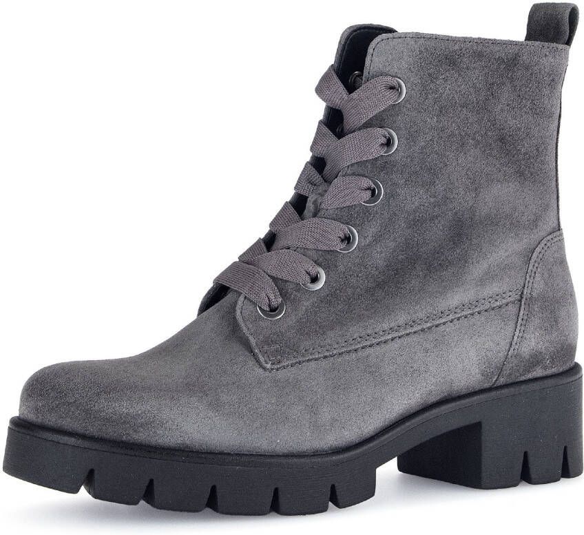 Gabor Veterlaarsjes blokhak herfstmode veterschoenen met best fitting-uitrusting