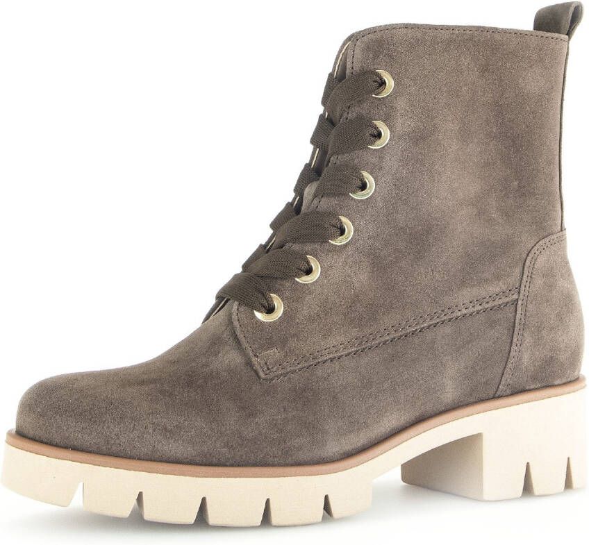 Gabor Veterlaarsjes blokhak herfstmode veterschoenen met best fitting-uitrusting