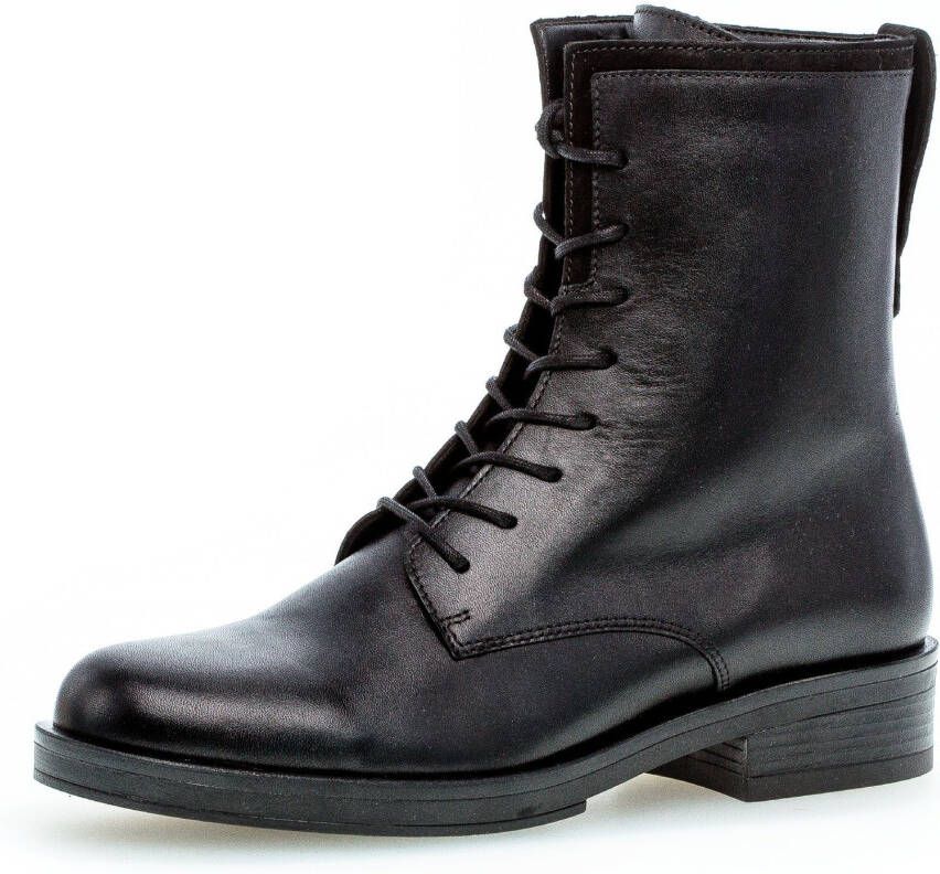 Gabor Zwarte veterschoenen in leren combinatie Black Dames - Foto 2