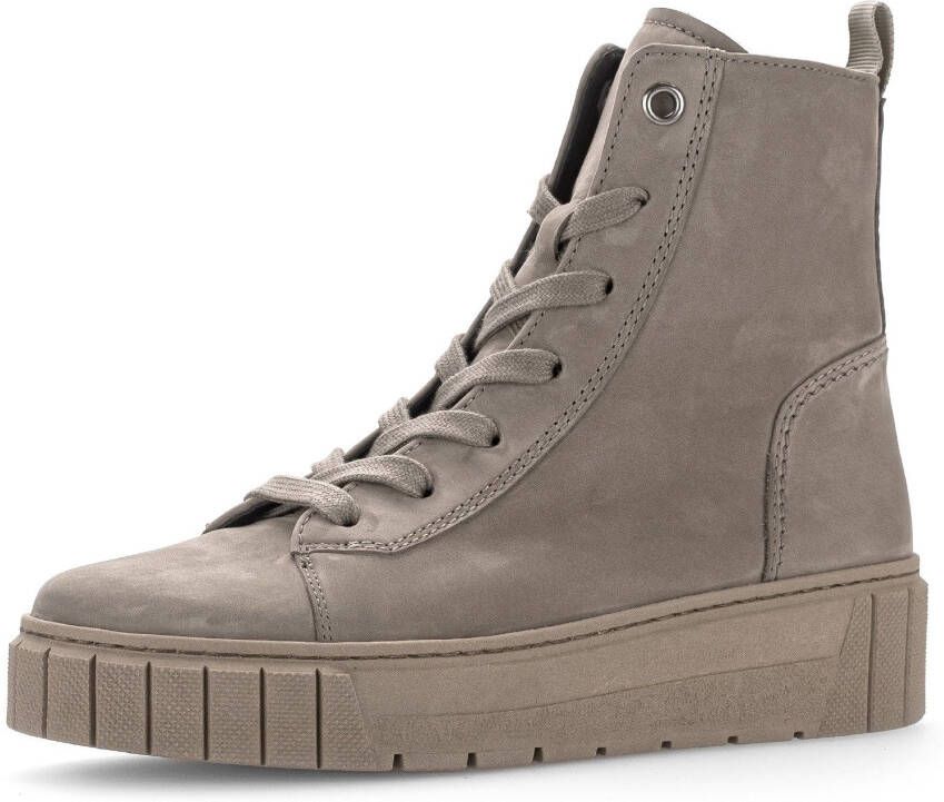 Gabor Veterschoenen Davos plateau comfort schoen enkellaars in schoenwijdte h (= zeer breed)