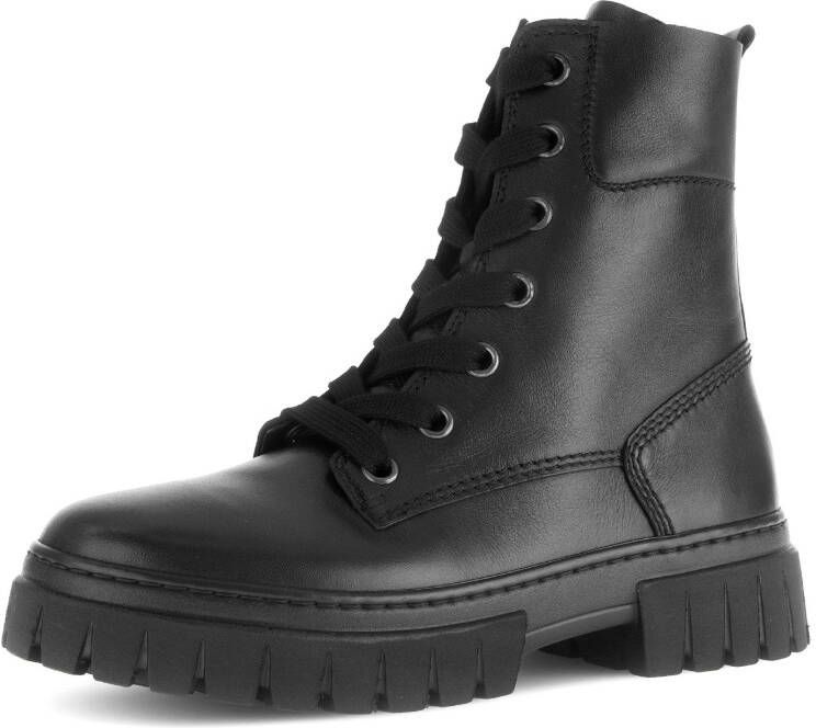 Gabor Veterschoenen York blokhak plateau veterenkellaarsjes in schoenwijdte g (= wijd)