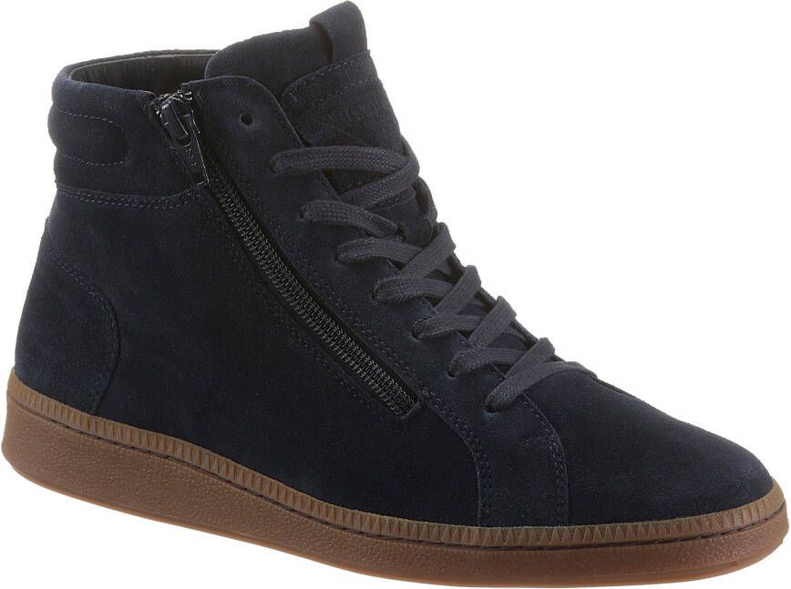 Ganter Hoge veterschoenen Gaia met contrastkleurige loopzool g-wijdte
