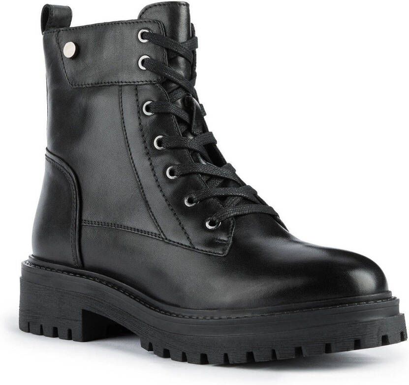 Geox Hoge veterschoenen D Iridea met rits aan de binnenkant