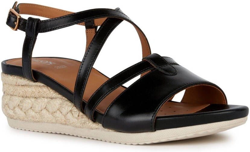 Geox Sandaaltjes D ISCHIA CORDA zomerschoen sandaal wig hak