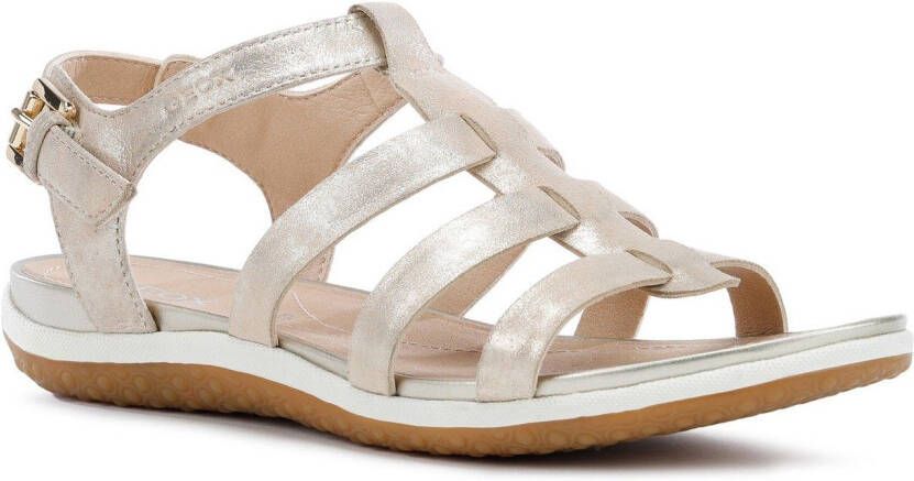 GEOX D72R6A Platte sandalenDames Sandalen Wit beige - Foto 3