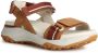 Geox Comfortabele platte sandalen voor vrouwen Brown Dames - Thumbnail 2