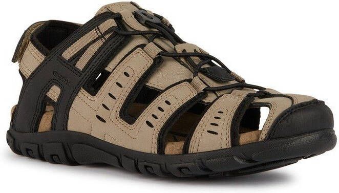 Geox Sandalen UOMO SANDAL STRADA C zomerschoen klittenbandschoen outdoorsandaal met leren voetbed - Foto 2