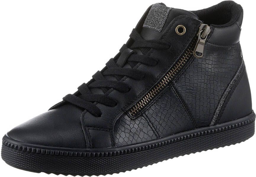 Geox Sneakers D BLOMIEE B High top sneaker veterschoenen winterlaarzen met rits