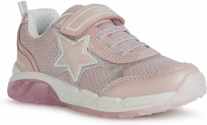 Geox Sneakers J SPAZIALE GIRL schoen met knipperlichtje met blinkende loopzool