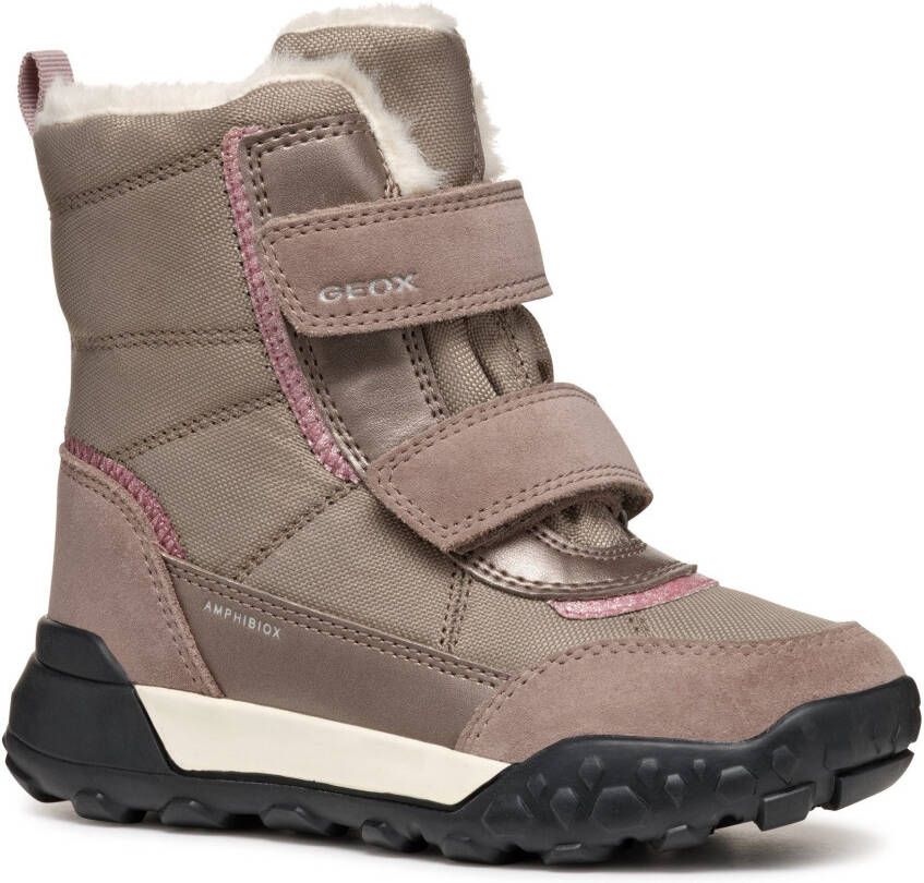 Geox Winterlaarzen J TREKKYUP GIRL B ABX Klittenbandlaarzen sneeuwlaarzen winterlaarzen met warme voering
