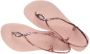 Havaianas Luna Premium II sandalen met glitters roze Dames Rubber Effen 39 40 - Thumbnail 5