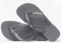 HAVAIANAS Teenslippers Brasil Logo Maat: 35 36 Materiaal: Rubber Kleur: Grijs - Thumbnail 8