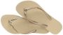 Havaianas Slim Glitter II teenslippers met glitters beige Meisjes Rubber 27 28 - Thumbnail 9