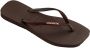 HAVAIANAS Teenslippers Dames Square Glitter Maat: 35 36 Materiaal: Rubber Kleur: Bruin - Thumbnail 3