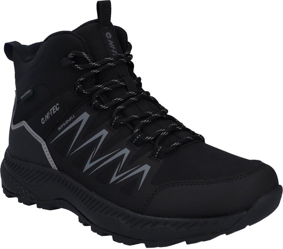 Hi-Tec Stealth Mid WP Mannen Black Dk Grey