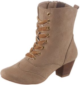 Hirschkogel Laarsjes Dames in suède-look (2-delig)