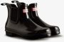 Hunter Boots Women's Original Chelsea Gloss Rubberlaarzen zwart - Thumbnail 3