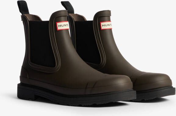 Hunter Boots Women's Commando Chelsea Boot Rubberlaarzen zwart