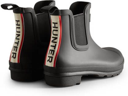 Hunter Boots Women's Original Chelsea Hunter Tri Colour Rubberlaarzen zwart