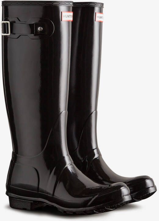 Hunter Boots & laarzen Womens Original Tall Gloss Boot Black in zwart - Foto 8