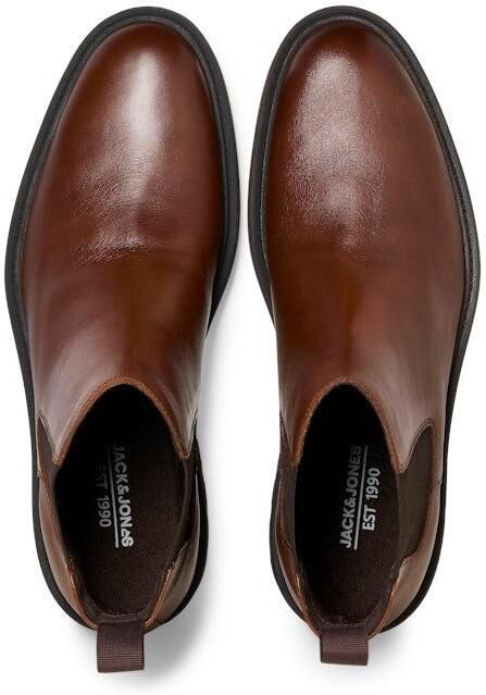 JACK & JONES JACK&JONES JFWHOSKINS LEATHER CHELSEA SN Heren Laarzen - Foto 6