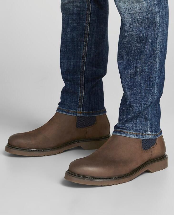 Jack & jones chelsea boots uomo 12140924 Leyton Brown Stone Bruin Heren - Foto 8