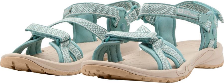 Jack Wolfskin Outdoorsandalen LAKEWOOD RIDE SANDAL W met klittenbandsluiting