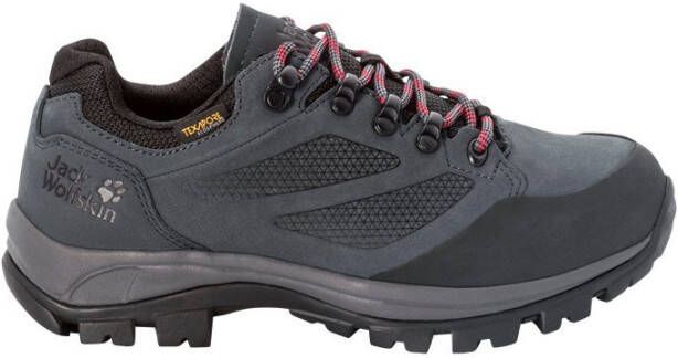 Jack Wolfskin Rebellion Texapore Low Women Waterdichte trekkingschoenen Dames grey red - Foto 2