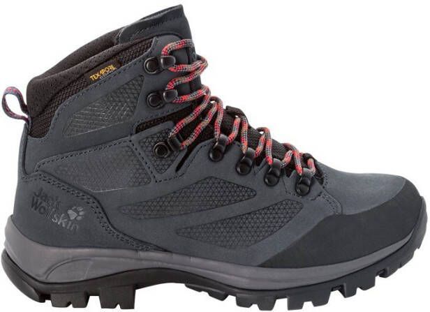 Jack Wolfskin Rebellion Texapore Mid Women Waterdichte trekkingschoenen Dames grey red - Foto 2