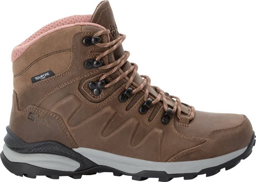 Jack Wolfskin Refugio Prime Texapore Mid Wandelschoenen Dames waterdichte mid wandelschoenen Fawn - Foto 2