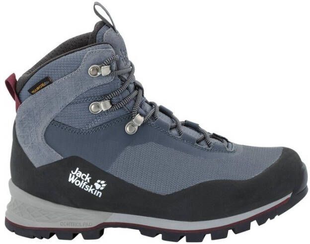 Jack Wolfskin Wilderness Lite Texapore Mid Women Waterdichte dames-trekkingschoenen 39.5 grijs pebble grey burgundy - Foto 2