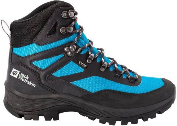 Jack Wolfskin Rebellion Guide Texapore Mid Men Waterdichte wandelschoenen Heren 47.5 blue lime blue lime