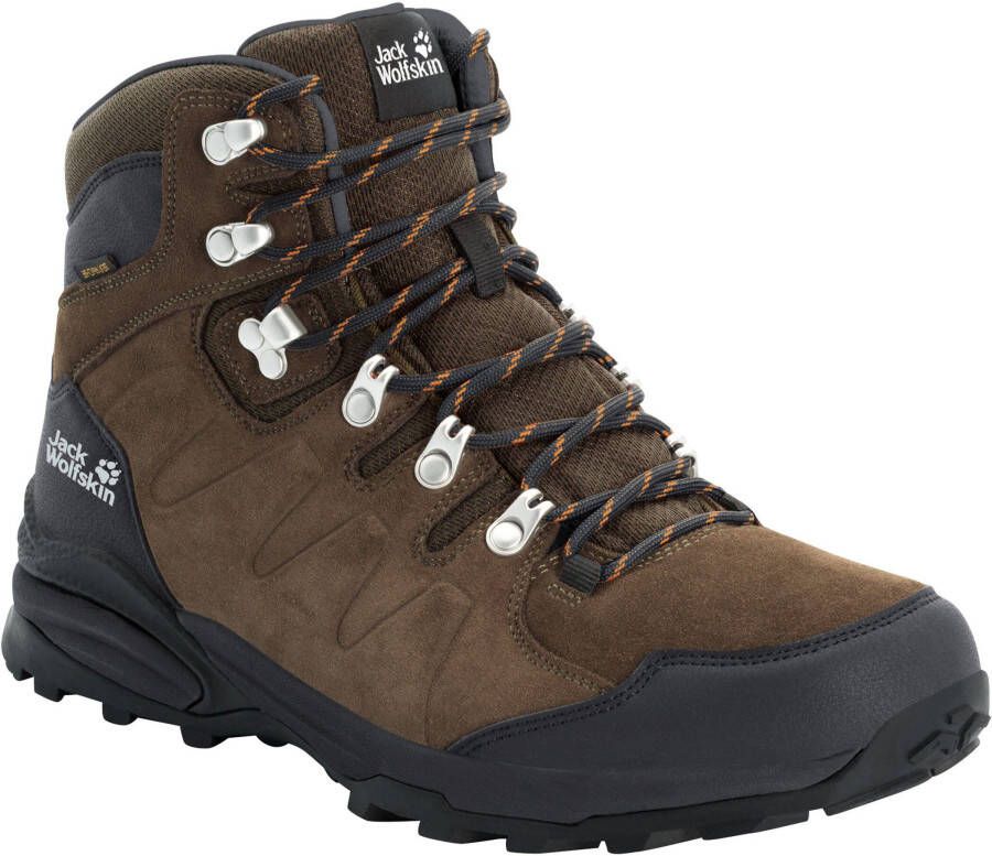 Jack Wolfskin Refugio Texapore Mid Men Waterdichte wandelschoenen Heren Brown Phantom