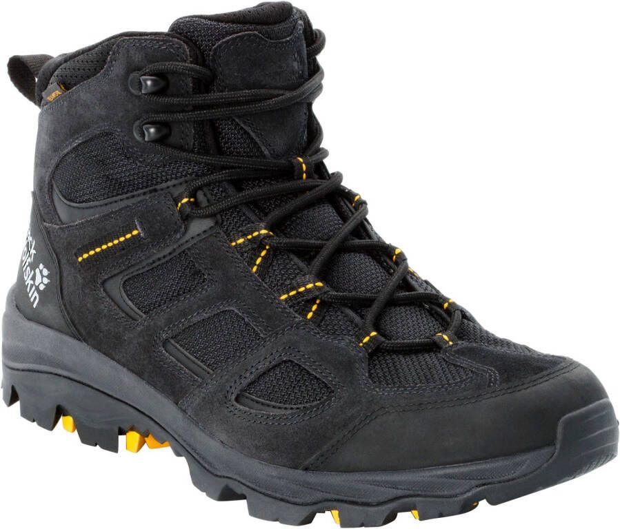 Jack Wolfskin Vojo 3 Texapore Mid Men Waterdichte wandelschoenen Heren 39.5 zwart black burly yellow XT - Foto 2