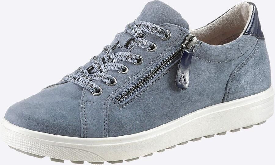 Jana Dames Sneaker 23611-28-802 Jeansblauw Wijdte H - Foto 8