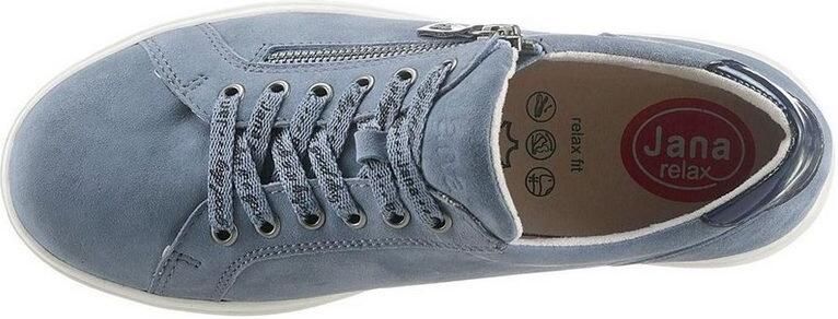 Jana Dames Sneaker 23611-28-802 Jeansblauw Wijdte H - Foto 4