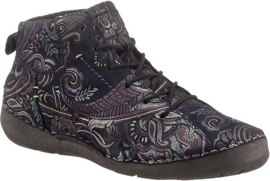 Josef Seibel Hoge veterschoenen FERGEY 97 met mooie motiefprint