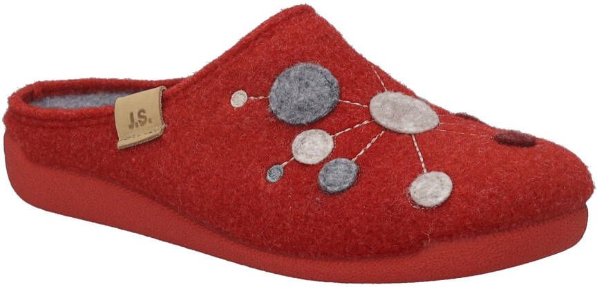 Josef Seibel Pantoffels Cara 02 Pantoffel slipper met kleurrijke versiering