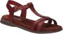 Josef Seibel FABRICIA~01~~~~~~~~~~~~~~~~~~~ Platte sandalenDames Sandalen Rood - Thumbnail 2