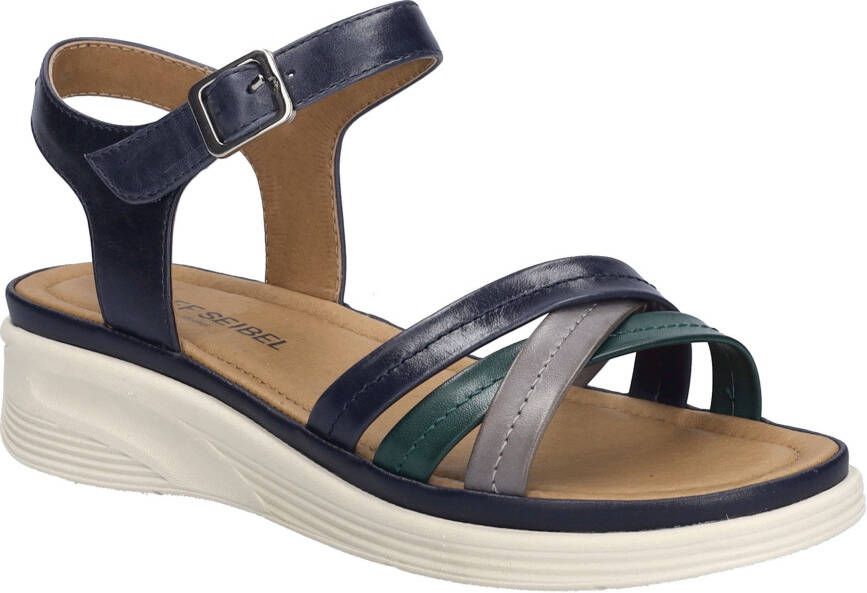 Josef Seibel Sandalen Sevran 02 plateausandaal wedgesandaal met modieuze kruisbandage