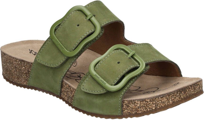 Josef Seibel Slippers TONGA 64 plateau zomerschoen pantoffels met gespsluiting