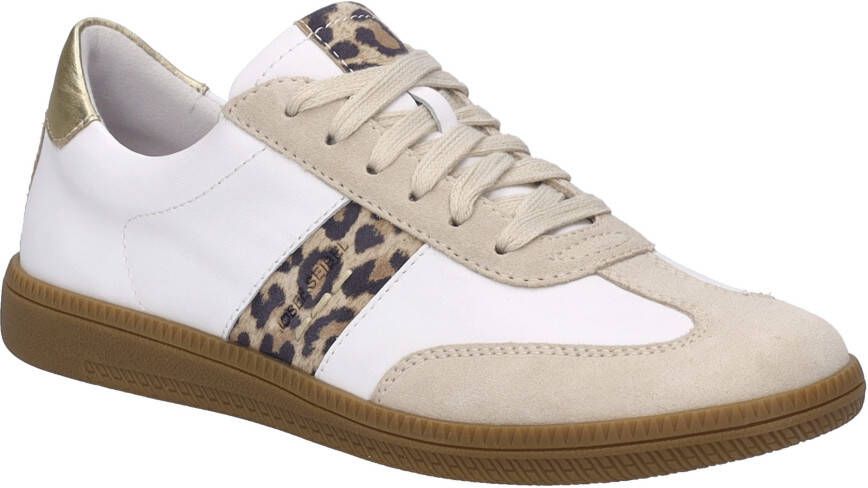 Josef Seibel Sneakers Joleen 03 retro sneaker veterschoen comfort-schoen met leeuw-patroon