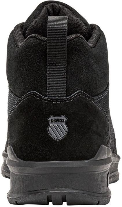 K-Swiss Vista Trainer Mid Herren Sneakers Sportschoenen Schoenen Leer Zwart 07145-010-M - Foto 5