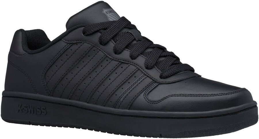 K-Swiss Court Palisades dames sneakers Zwart Echt leer
