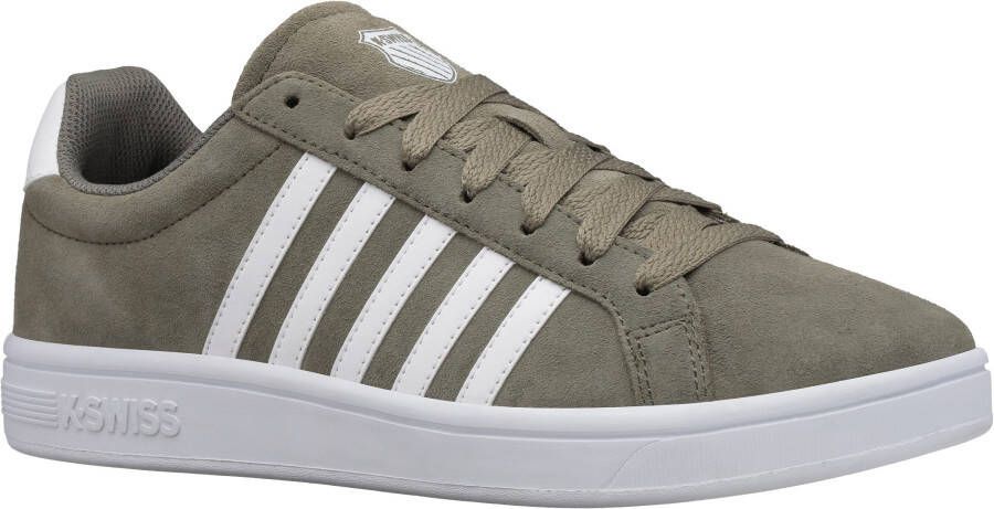 K-SWISS Court Tiebreak suede heren sneakers groen - Foto 4